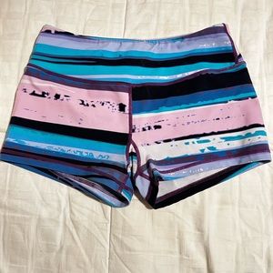 Multicolored booty shorts